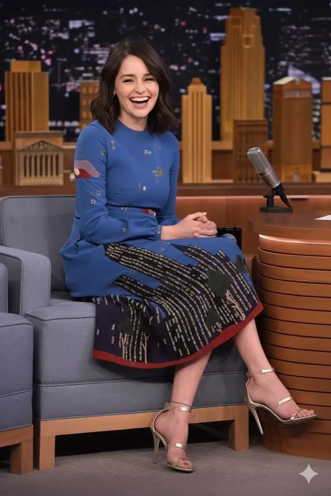 پیش‌نمایش Cinematic Talk Show Portrait (Emilia Clarke Inspired)