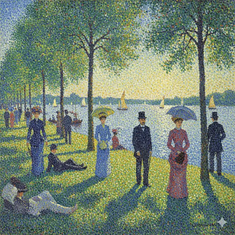 Preview of Seurat-style Pointillism Image Generation