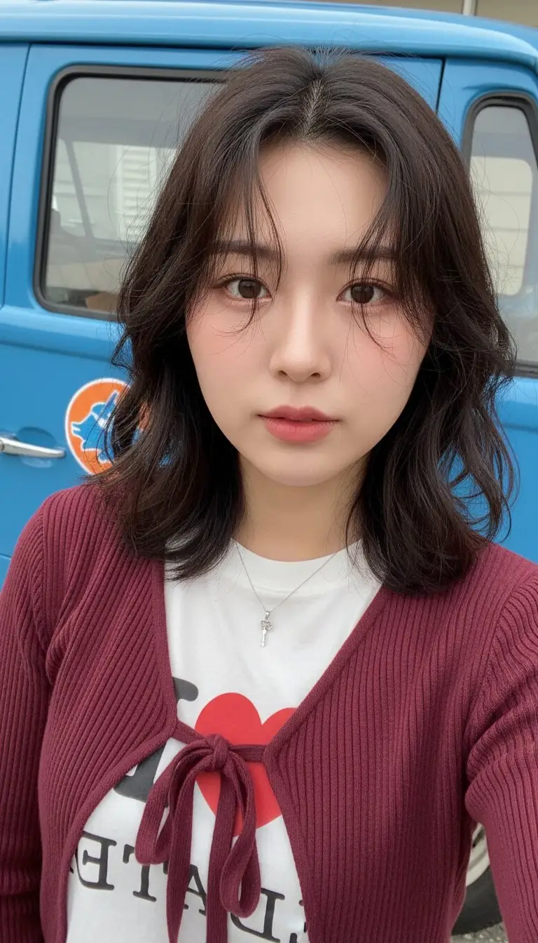 Preview of East Asian Woman Realistic Selfie