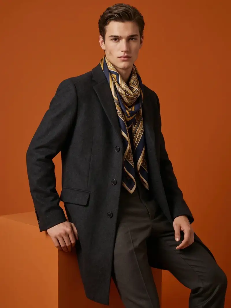 Preview of High-Fashion Male Editorial Portrait
