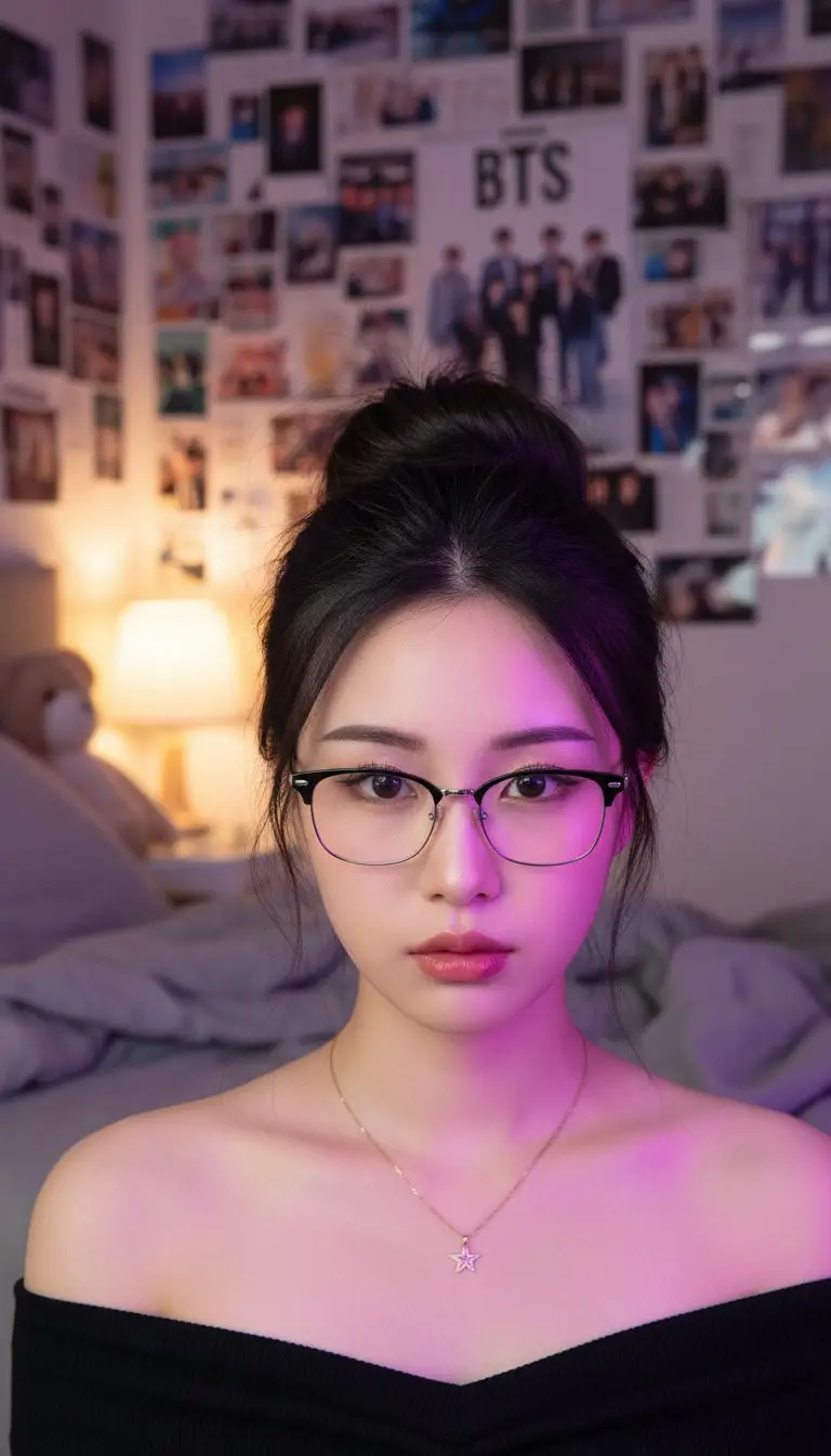 Preview of Atmospheric K-pop Fan Room Portrait