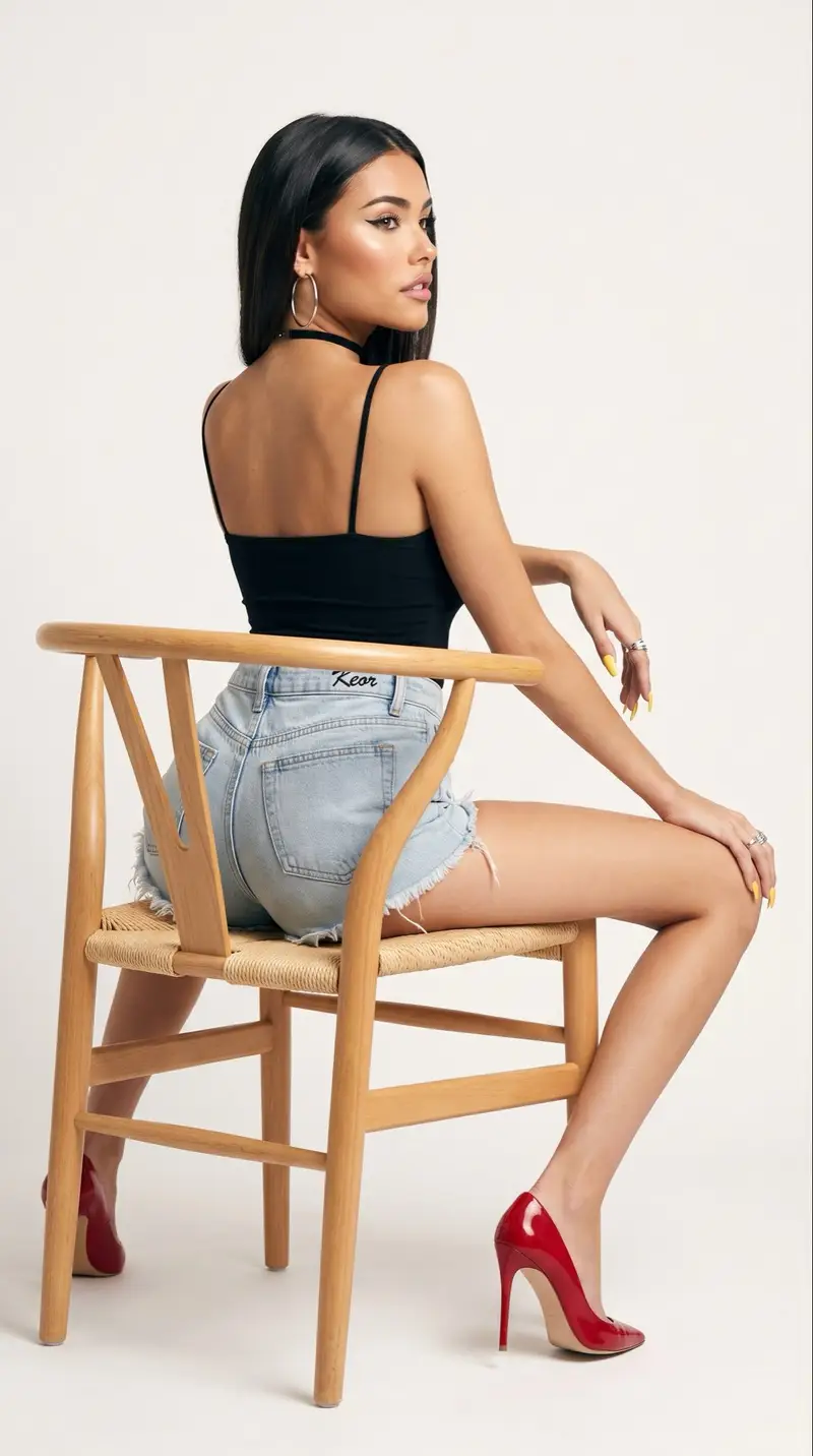 Preview of Studio Editorial Denim Fashion Portrait
