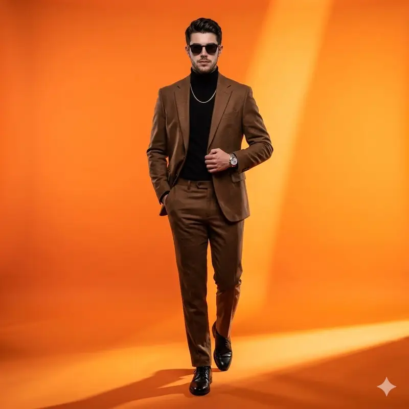 Preview of High-Fashion Gradient Studio Portrait