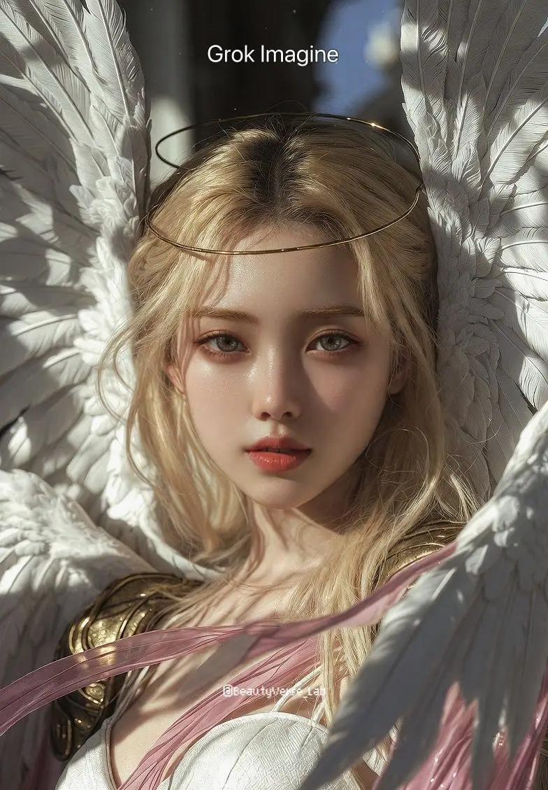 Preview of Grok Imagine vs. Nano Banana Pro: Angewomon K-pop Idol Prompt