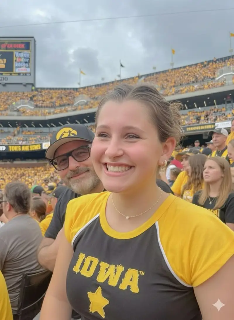 Preview of Iowa Hawkeyes Stadium Selfie Portrait