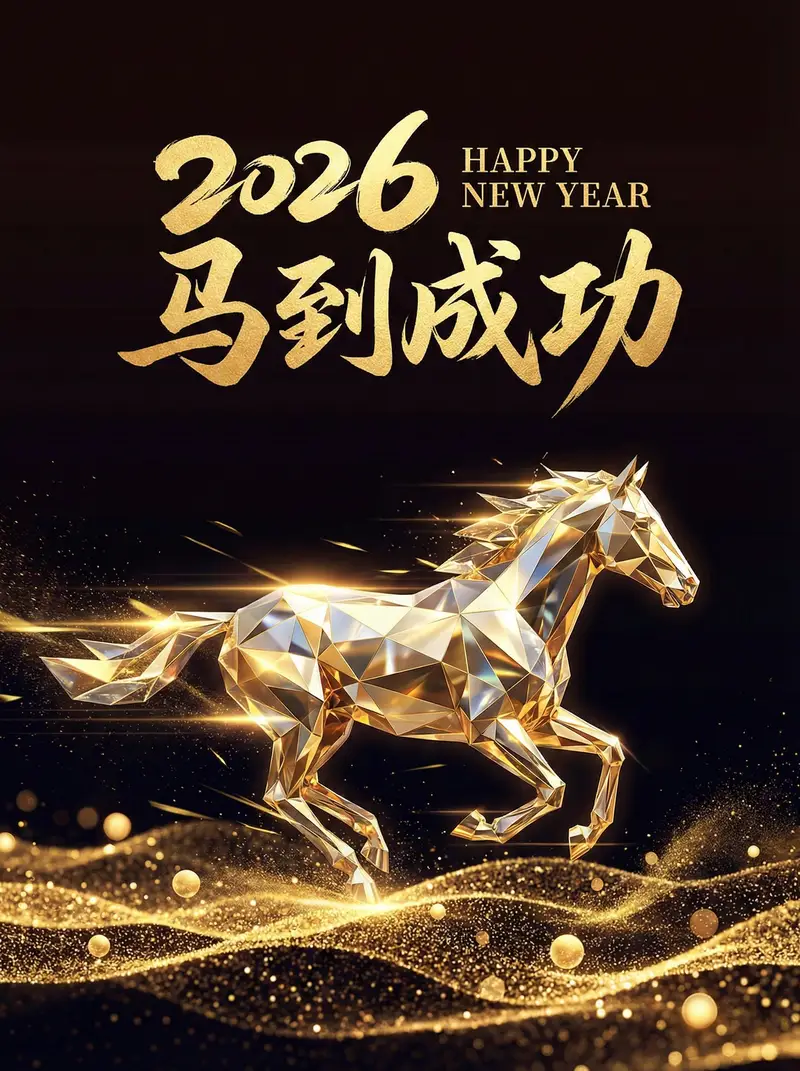 پیش‌نمایش 2026 Year of the Horse Poster Design Prompt