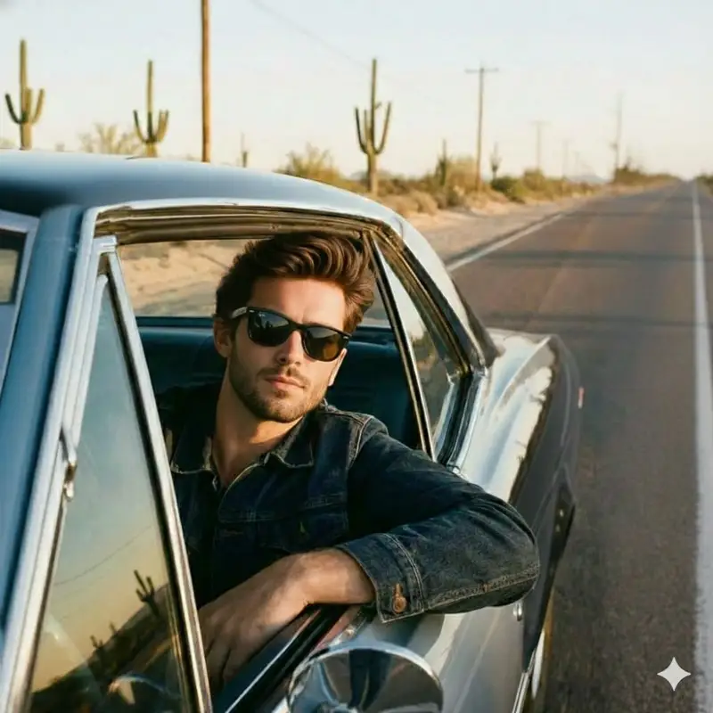 Preview of Cinematic Road Trip Portrait Prompt