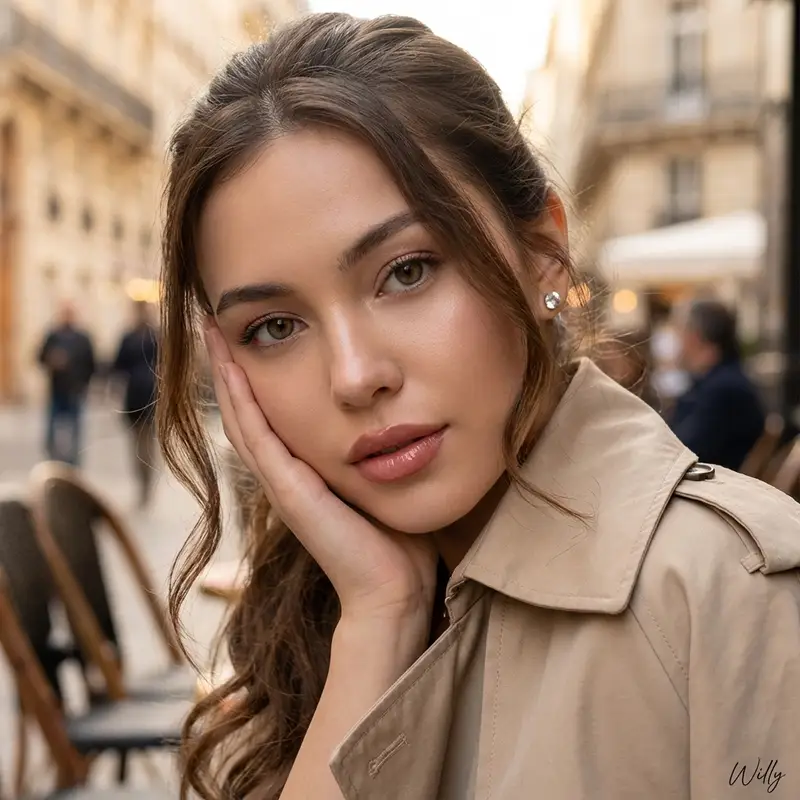 Preview of Intimate Eurasian Woman Portrait Prompt