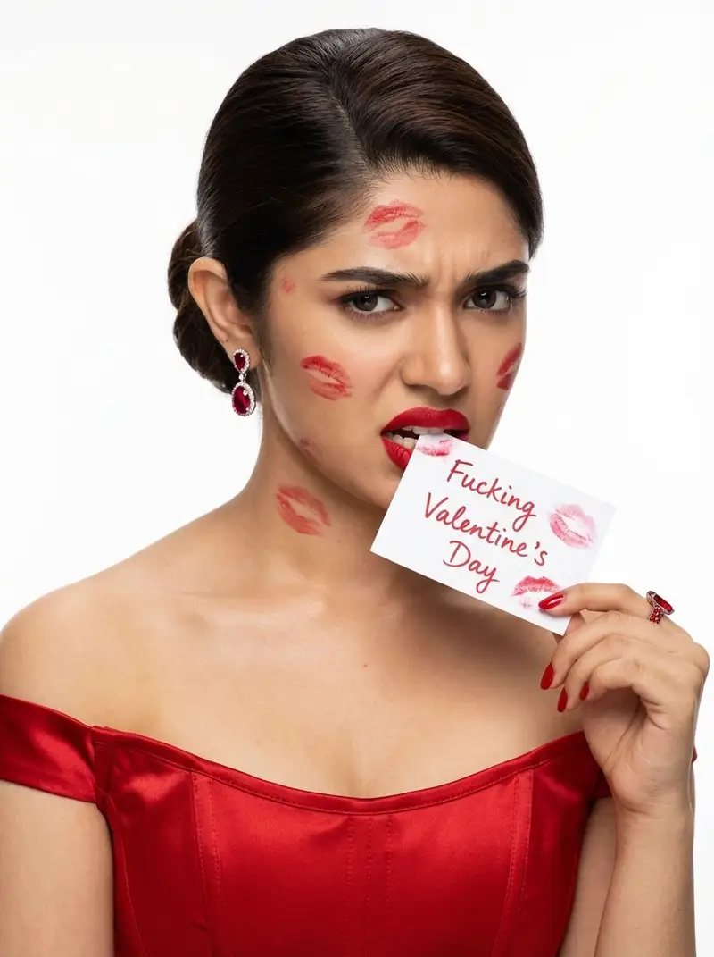 Preview of Annoyed Krithi Shetty Valentine's Day Beauty Portrait