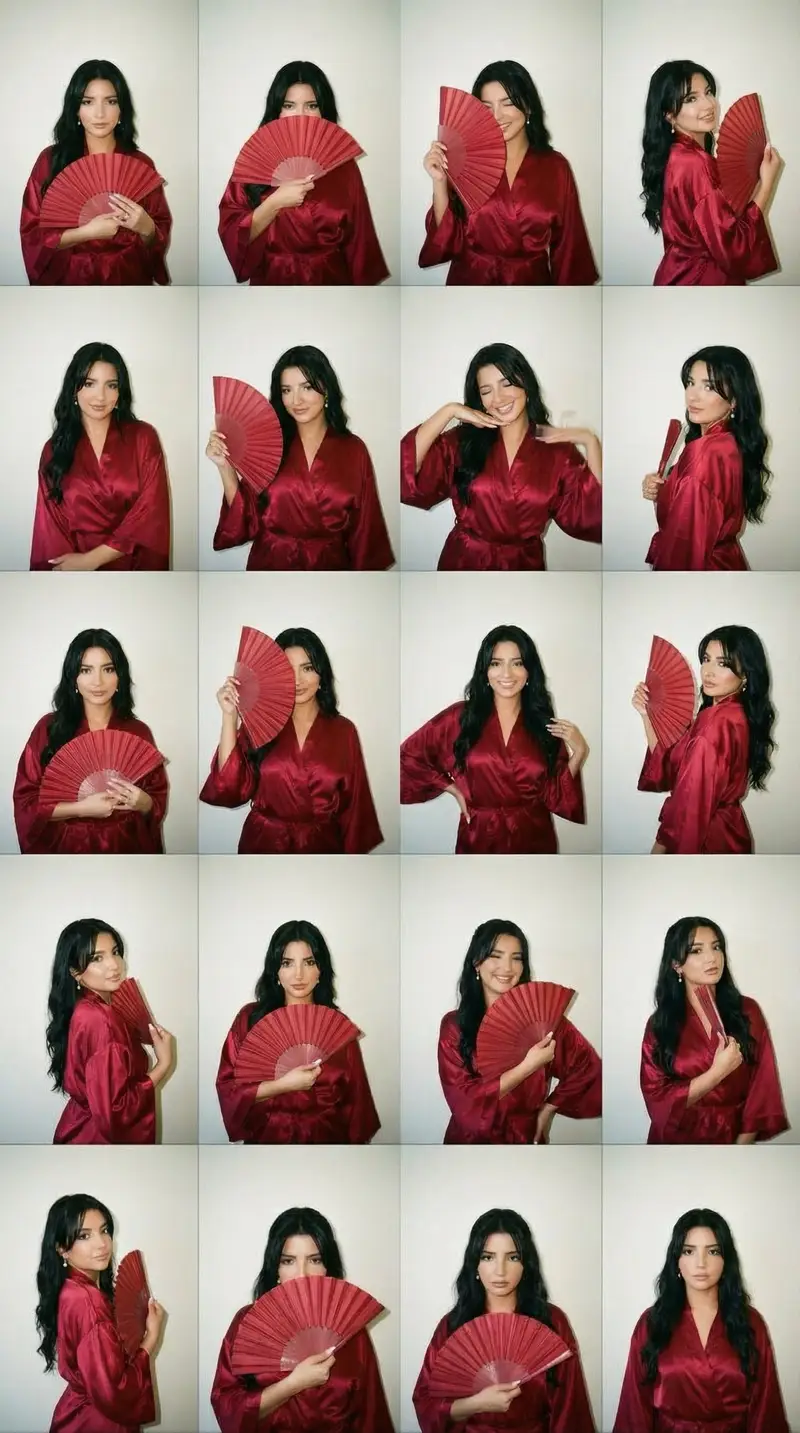 Preview of 2000s Photobooth Contact Sheet Grid Prompt