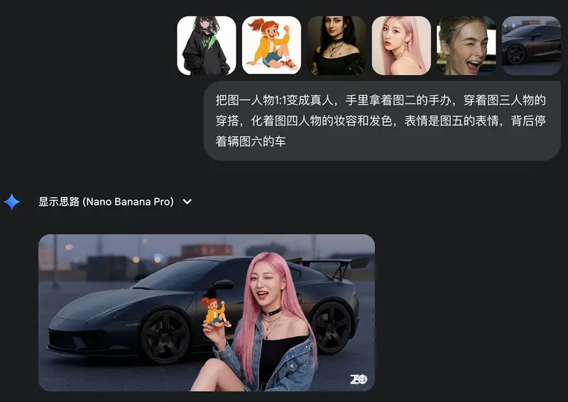 Preview of تبدیل کاراکتر با ادغام چند تصویر