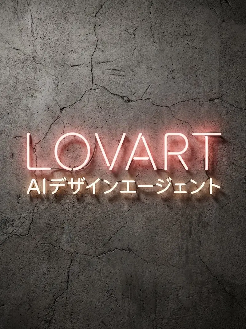 Preview of Neon Sign Text on Concrete Surface