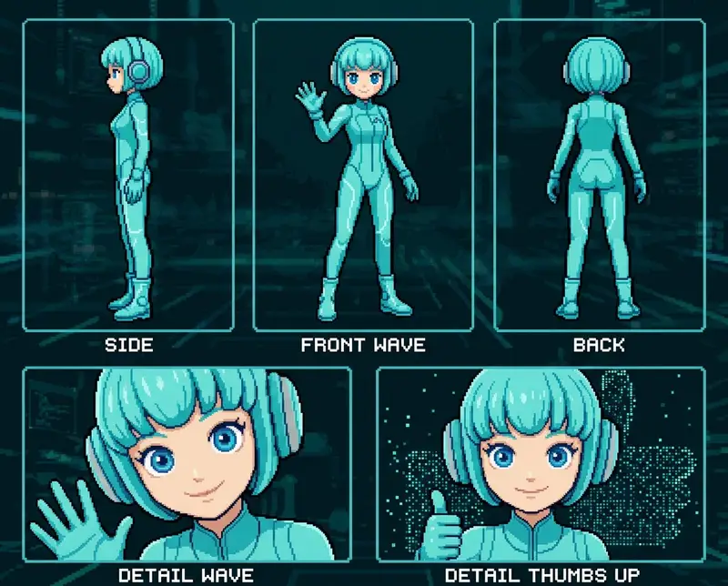 Preview of Retro 8-Bit Game Aesthetic Prompt