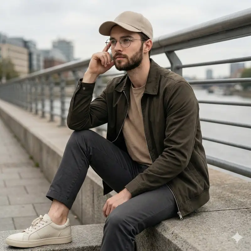Preview of Cinematic Lifestyle Portrait on Urban Promenade