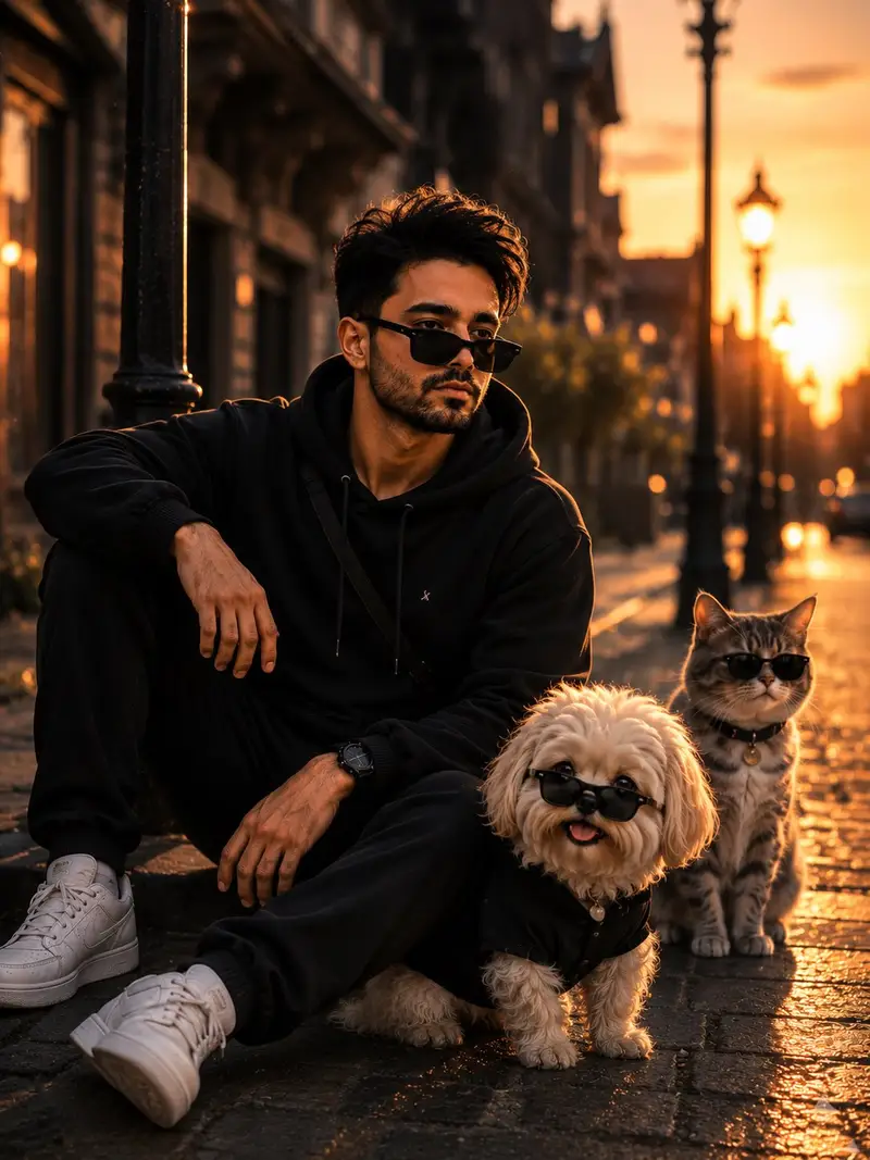 پیش‌نمایش عکاسی خیابانی سینمایی با رفرنس چهره
