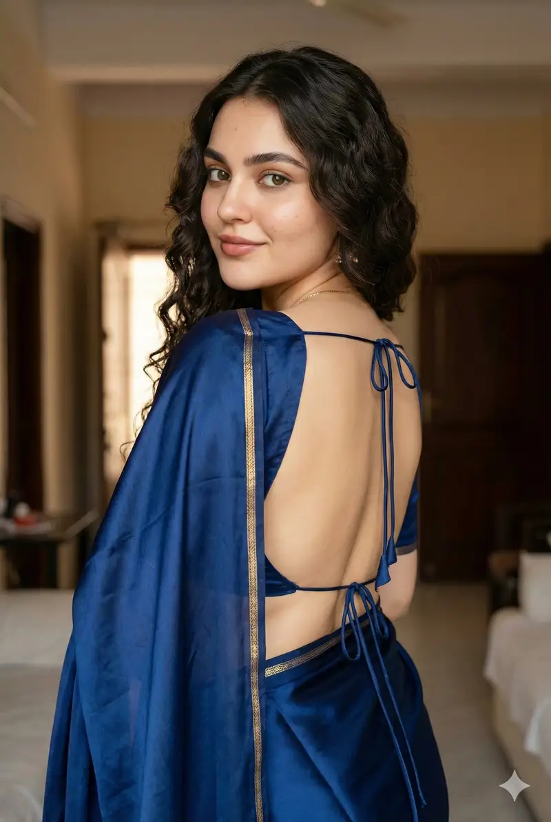 Preview of Ultra-Realistic South Asian Woman in Saree Portrait