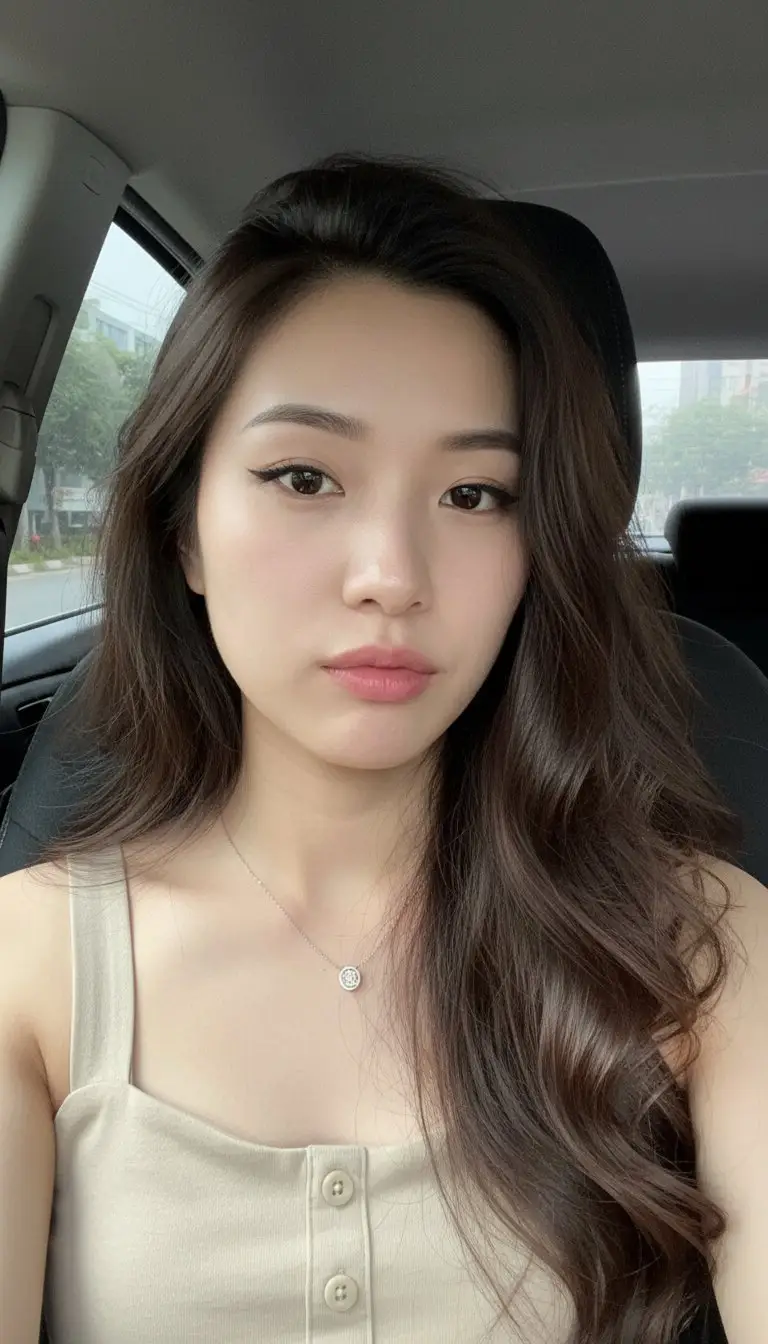 Preview of Realistic Car Interior Selfie