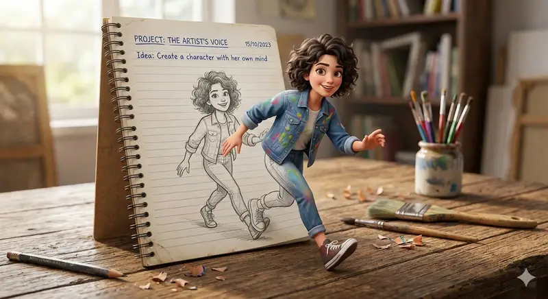 Preview of 3D Pop-Out Illusion Artwork Prompt