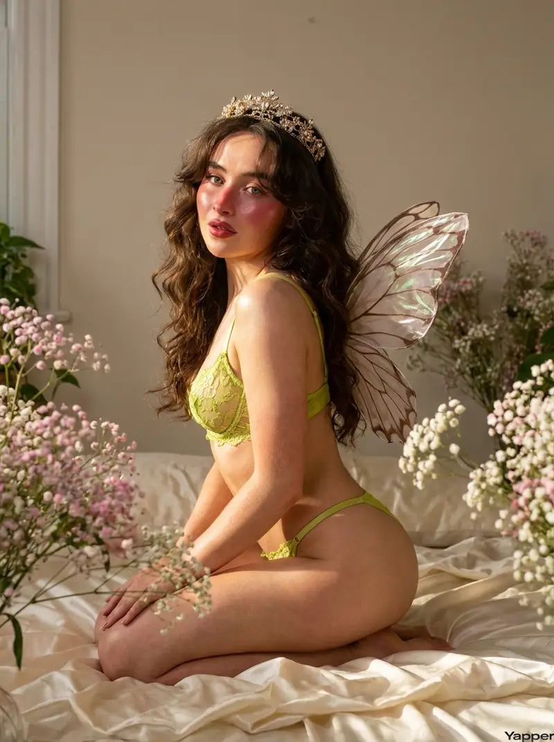 پیش‌نمایش Ethereal Fairy-core Sabrina Carpenter Prompt for Nano Banana Pro