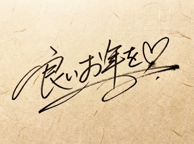 Preview of Handwritten New Year's Greeting Sign Prompt