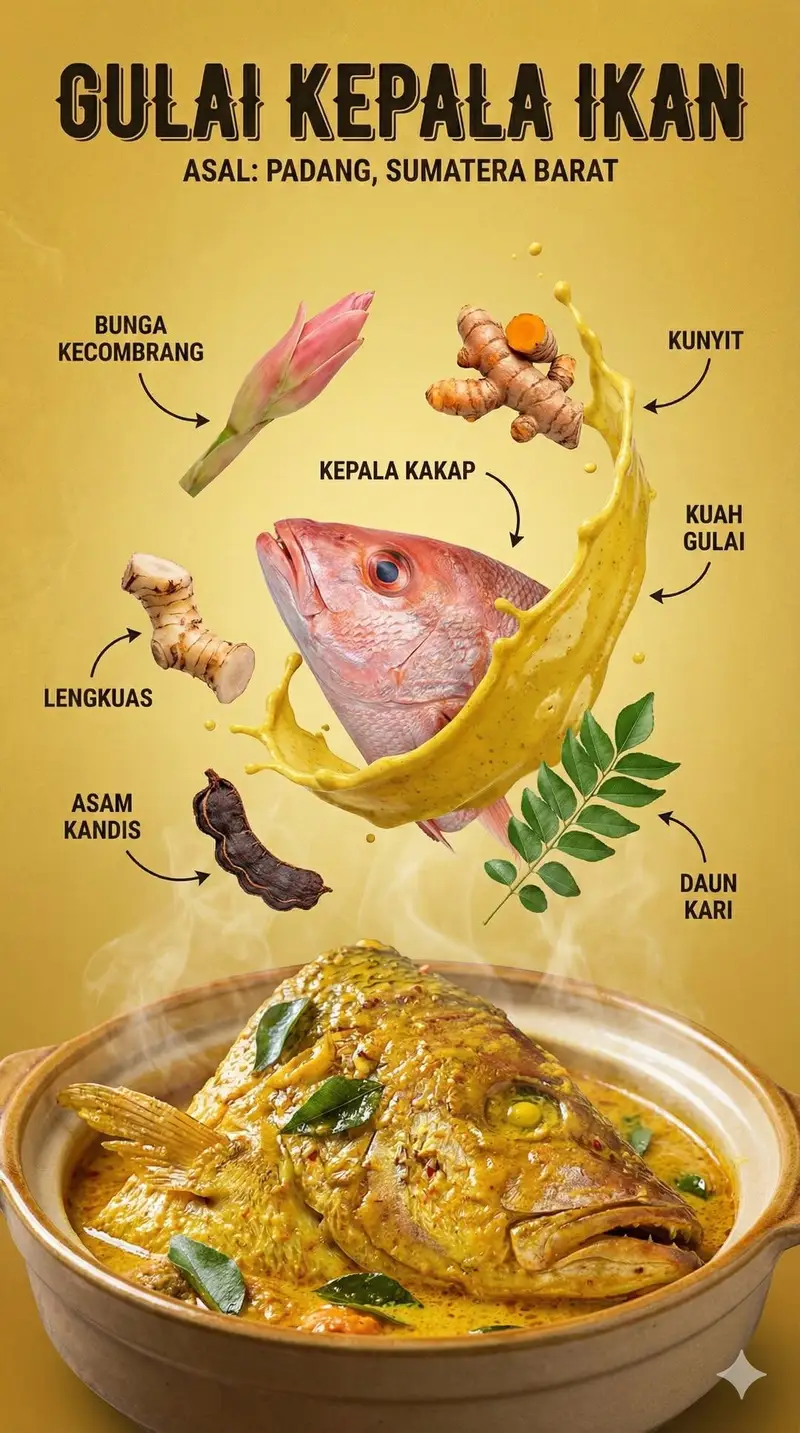 پیش‌نمایش Structured Indonesian Food Infographic Prompt