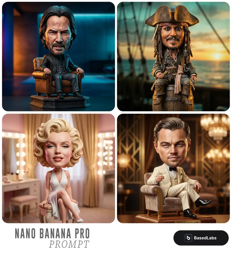 Preview of Caricature Bobblehead Figurine Prompt