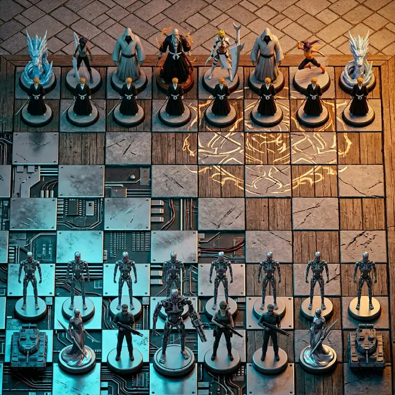 Preview of Hyper-Realistic 3D Chess Set for Rivalry Themes