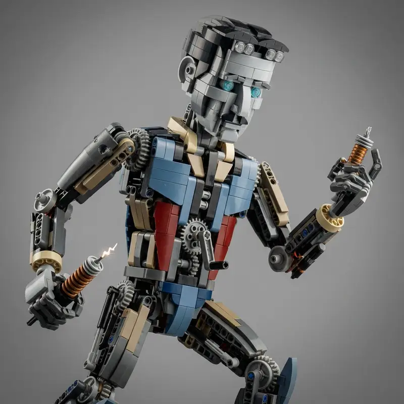 Preview of Hyper-Real Macro Studio Shot of a LEGO Technic Kitbash