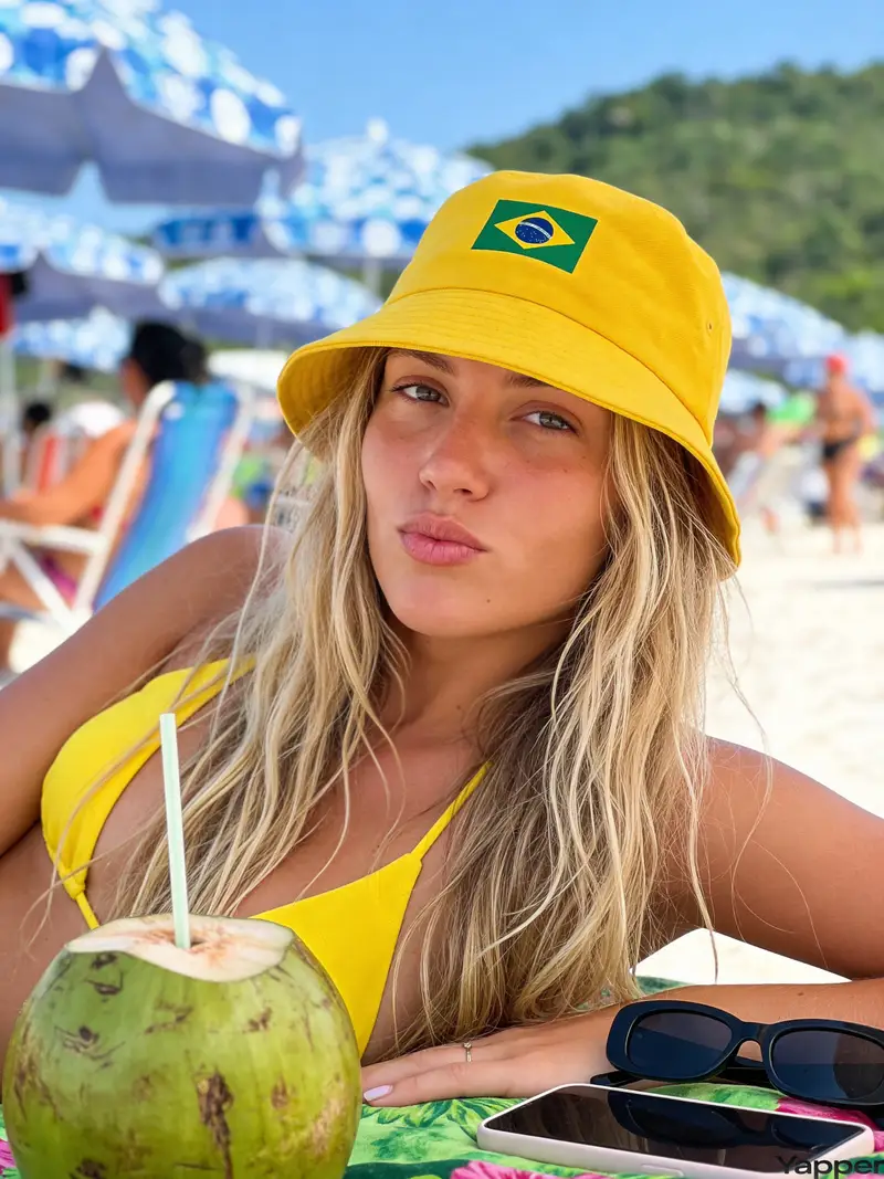 Preview of Photorealistic Beach Scene Image Prompt (Brazilian Summer)