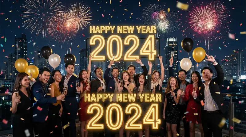 Preview of Simple 'Happy New Year' Prompt