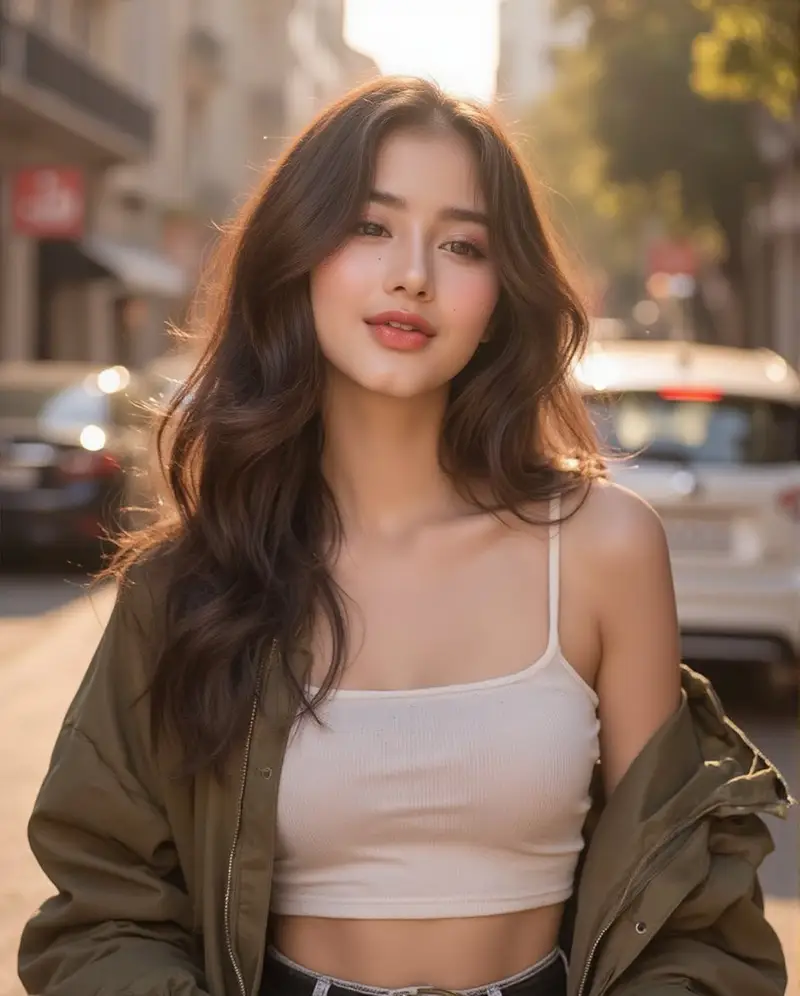 Preview of Ethereal Portrait with Playful Wink