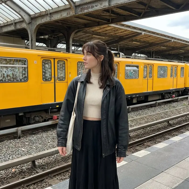 Preview of Candid street photography on a train platform