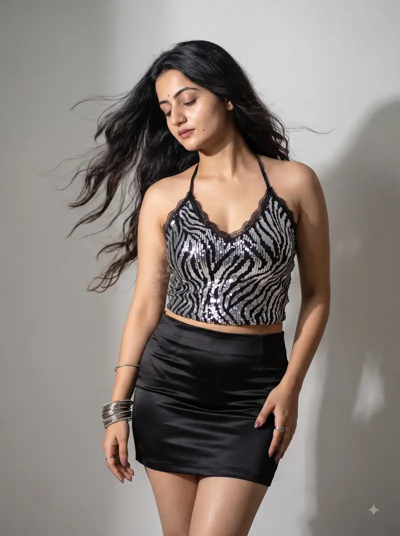Preview of Glamorous Studio Fashion Portrait