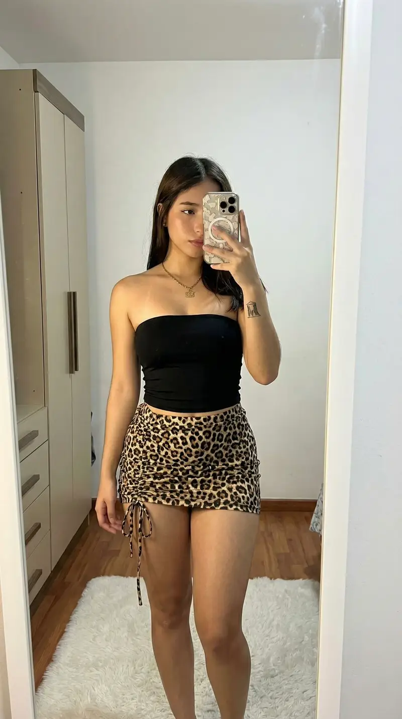 Preview of Raw High-Contrast Mirror Selfie (iPhone Ultra-Wide)