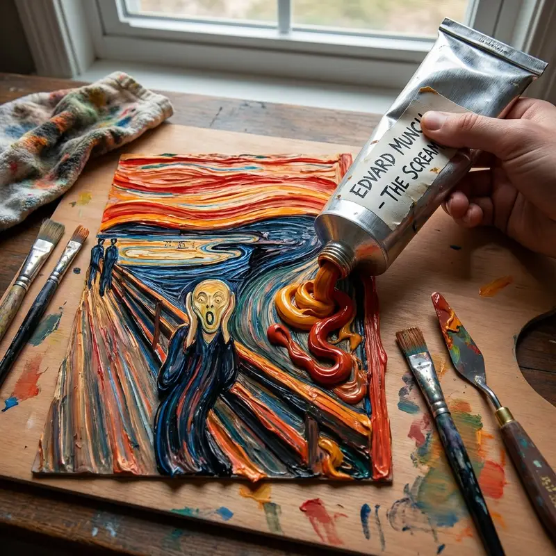 پیش‌نمایش Paint Tube Squeeze: Famous Asian Painting in 3D Relief