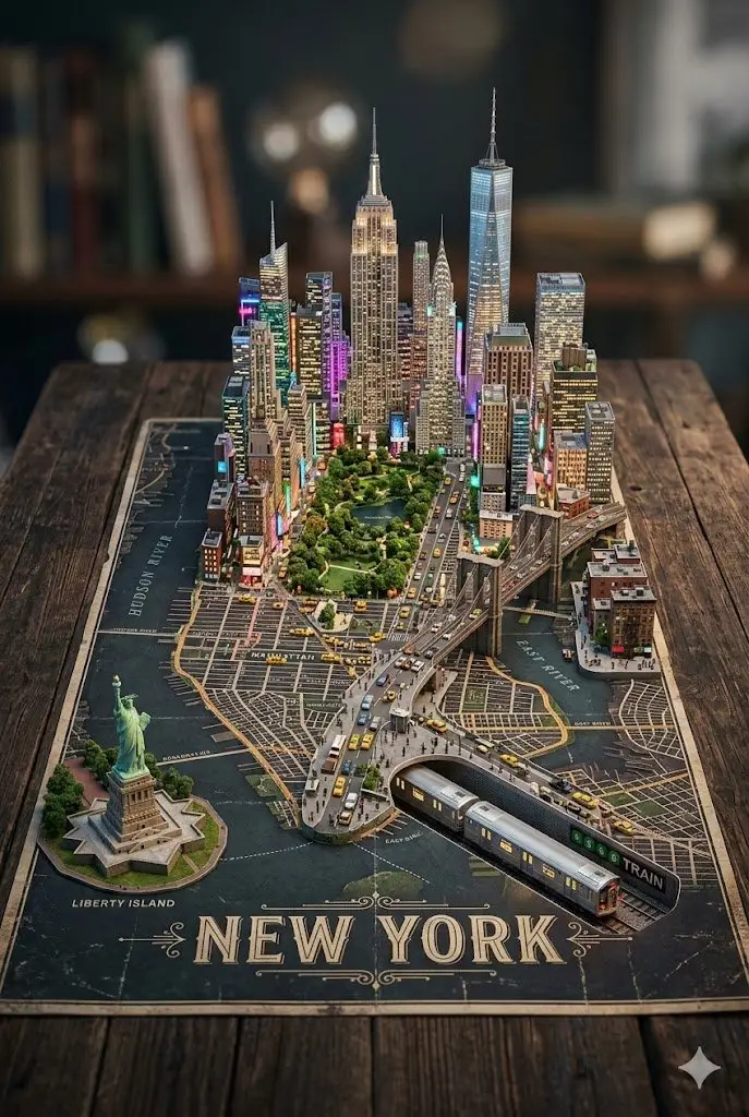 Preview of 3D Miniature New York City Diorama