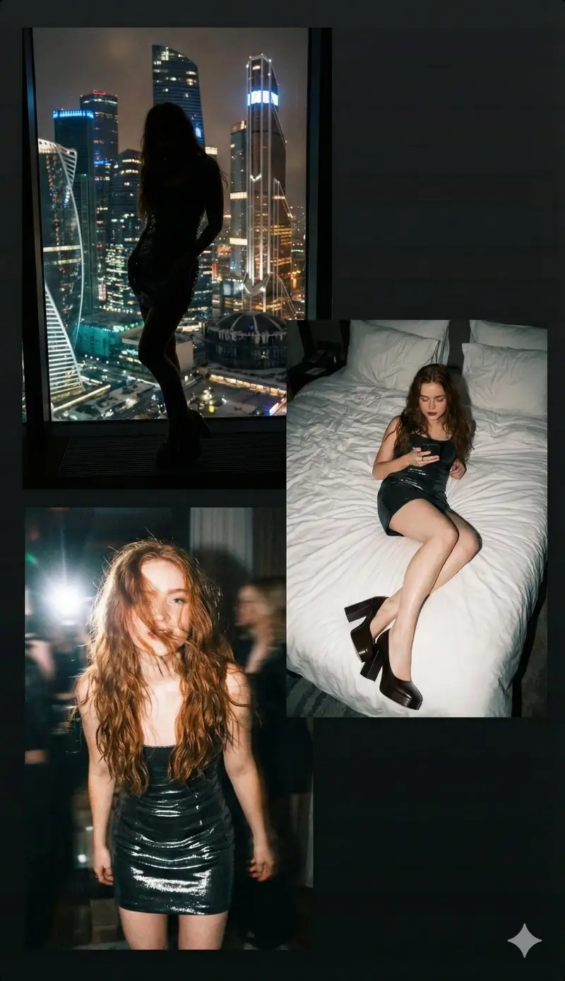 Preview of Nightlife Cinematic Collage with 2000s Vibe