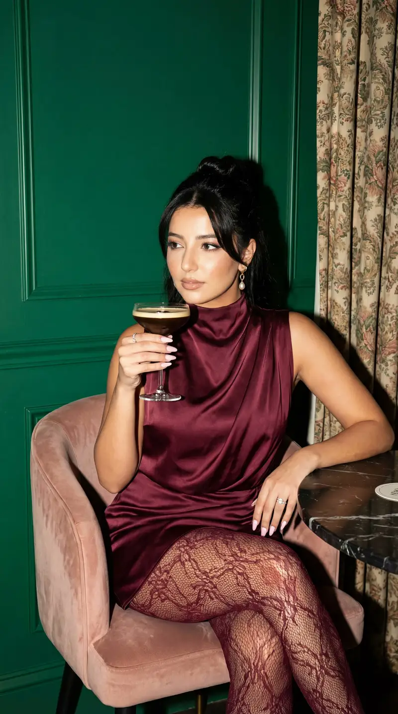 پیش‌نمایش Luxury Bar Editorial Portrait with Direct Flash