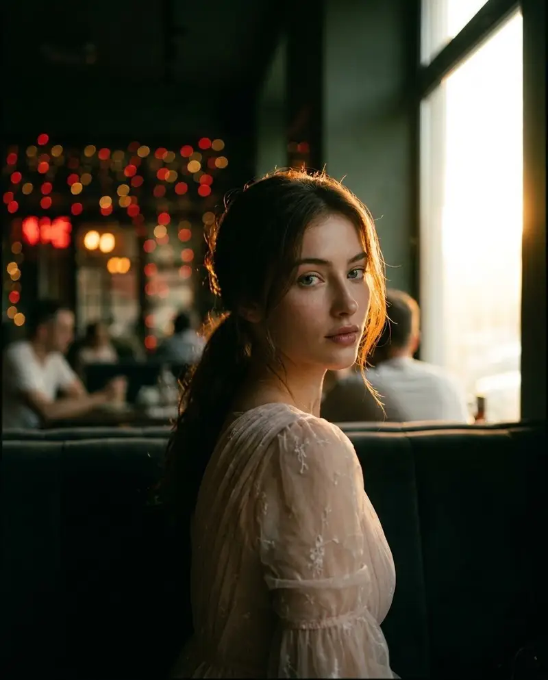 Preview of Nostalgic Cafe Film Portrait