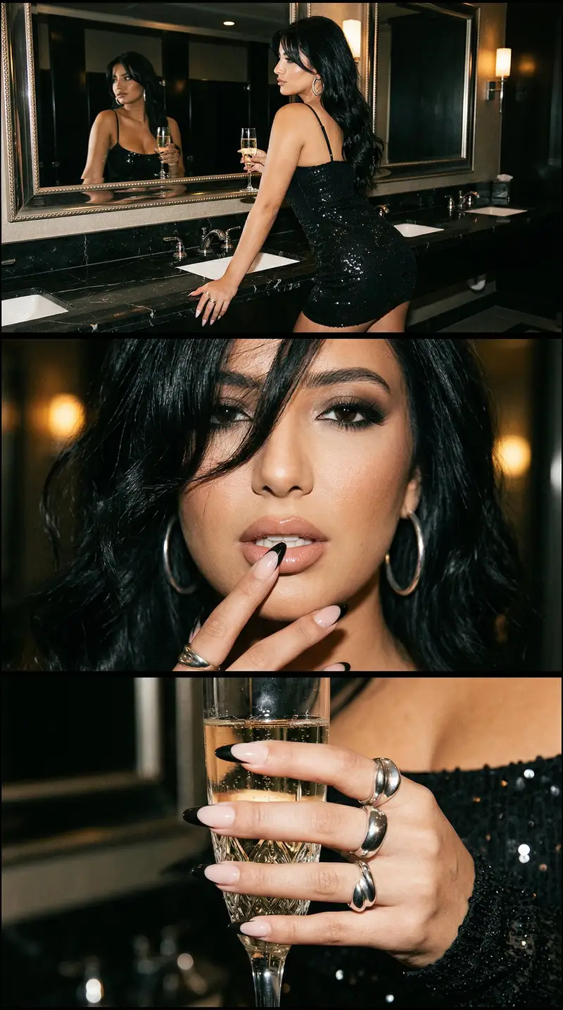 Preview of Luxury Beauty Nightlife Triptych with Identity Lock