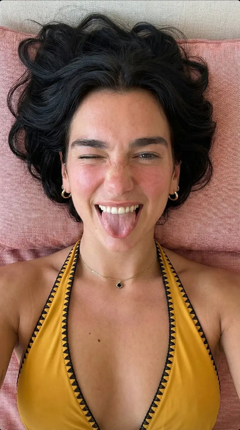 پیش‌نمایش Playful Overhead Portrait Prompt (Winking and Tongue Out)
