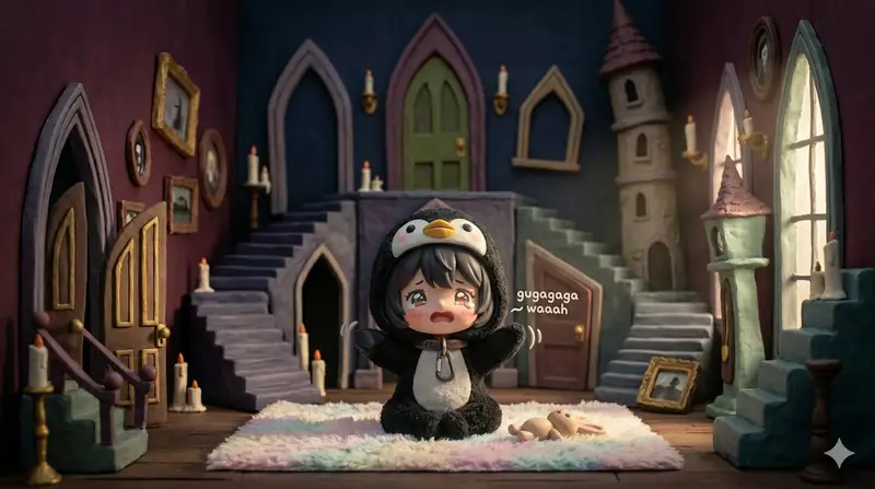 Preview of 3D Tiny Anime Girl 'Gugu' Sequence
