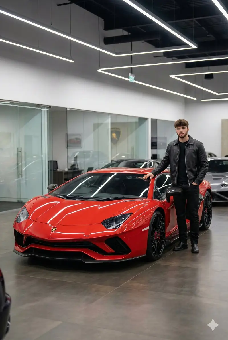 Preview of Luxury Car Showroom Portrait