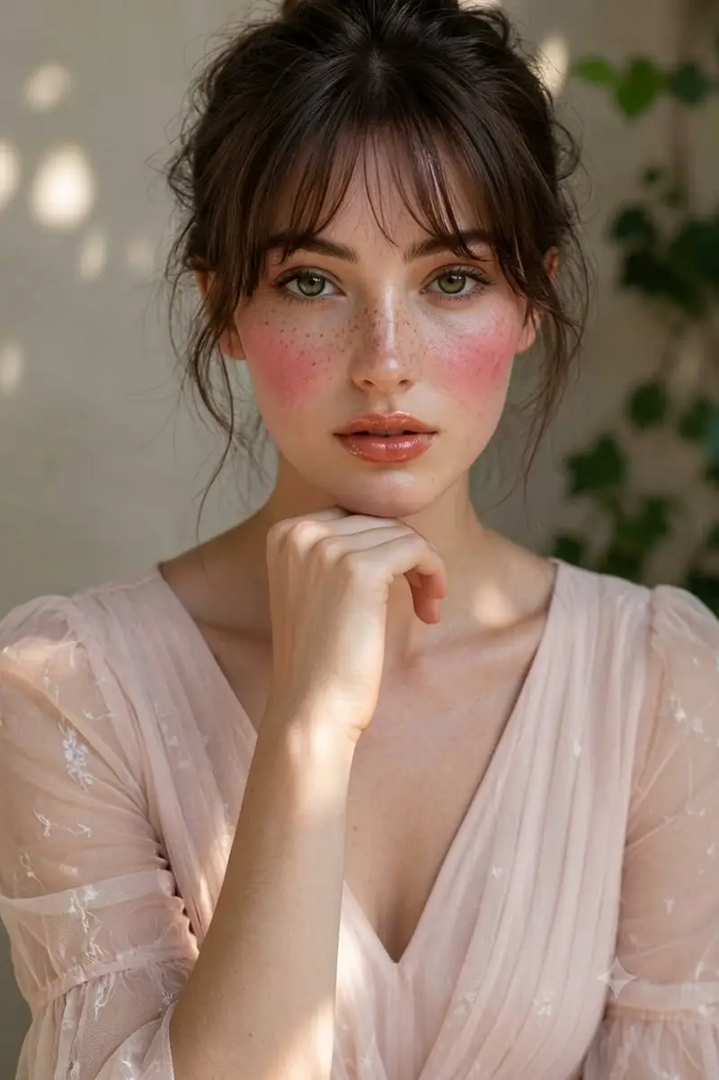 Preview of Brunette Portrait with Casual Updo