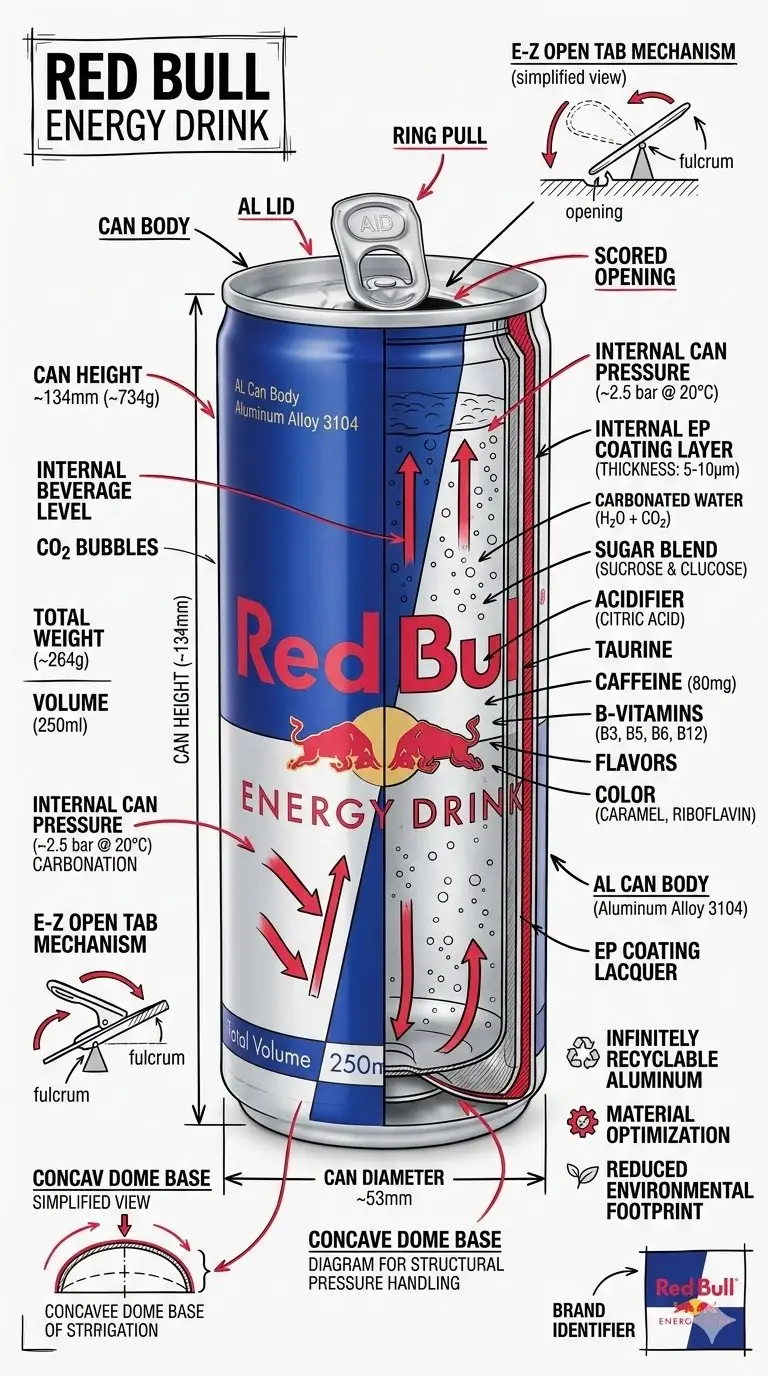 Preview of Technical Infographic Schematic for a Product/Beverage