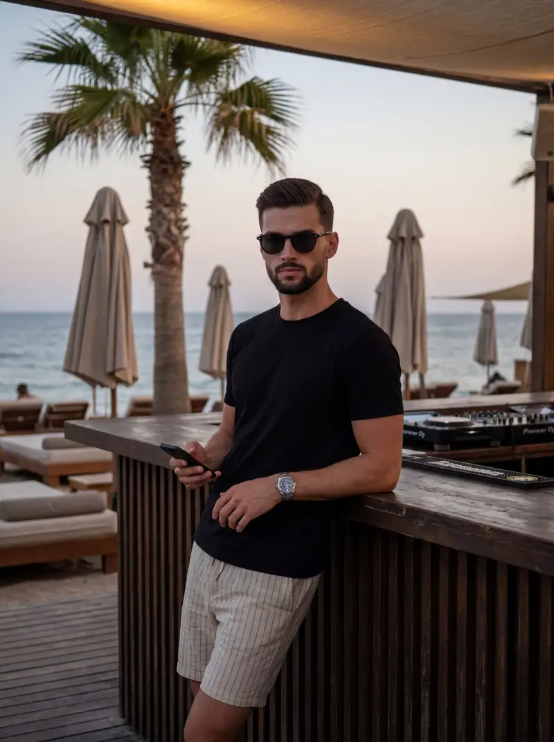 پیش‌نمایش عکاسی سبک زندگی مردانه در بیچ کلاب