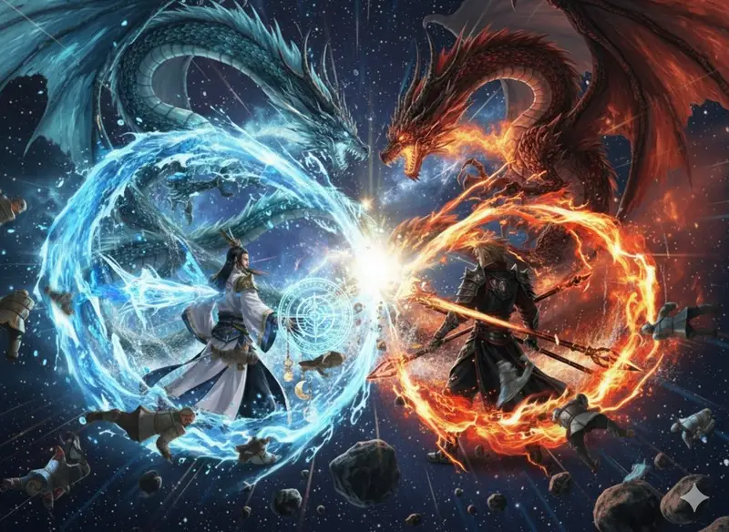 Preview of Nano Banana Pro Dynasty Warriors/Final Fantasy Prompt (Full Screen)