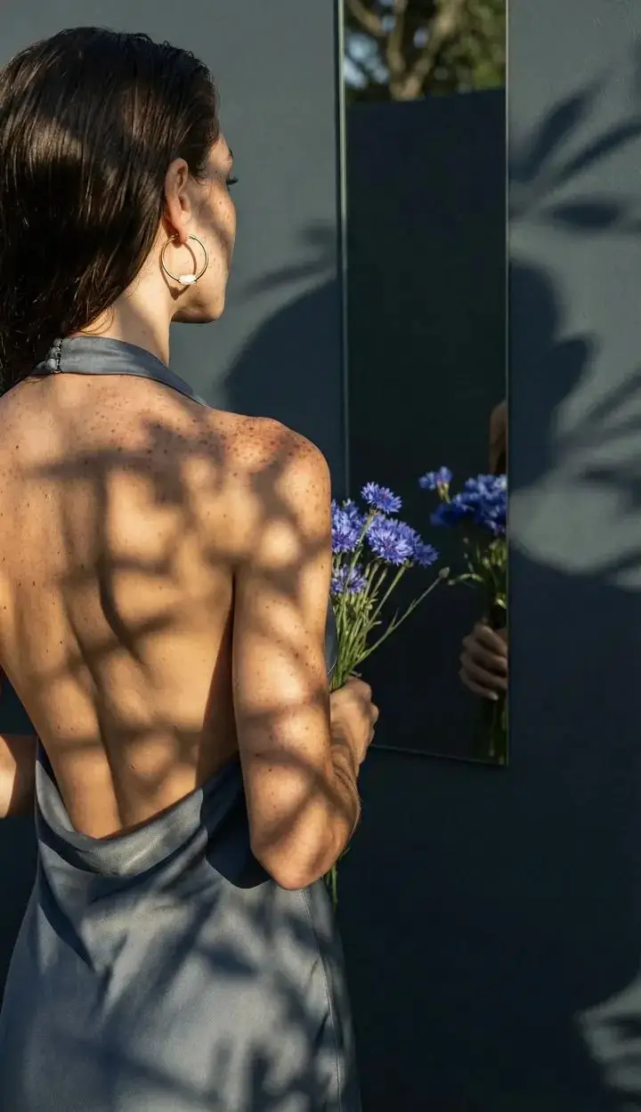 Preview of Poetic Realism Portrait with Light and Shadow Interplay