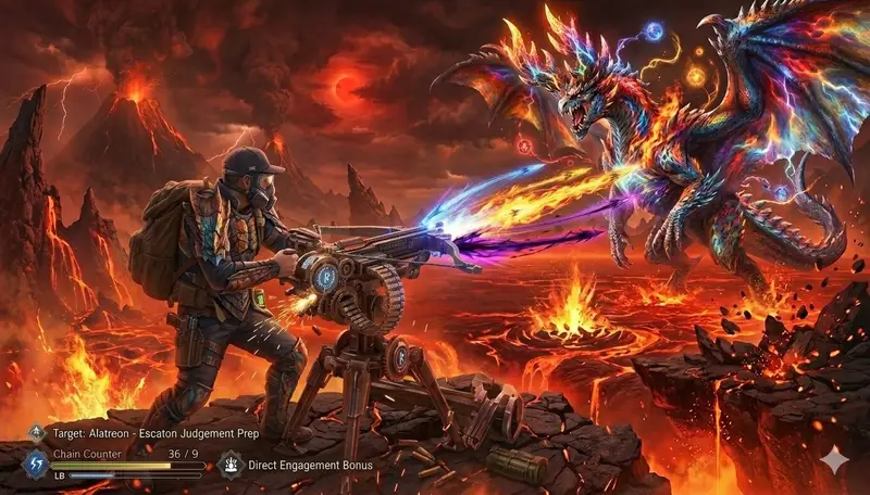 Preview of Monster Hunter Alatreon Battle Scene