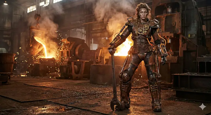 پیش‌نمایش Ultra-Realistic Cinematic Steampunk Sci-Fi Editorial